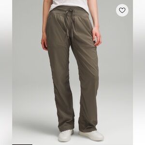 Lululemon Studio Dance Pant Mid-rise Lined Army Green